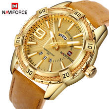 NAVIFORCE Men Watch Date Week Sport Mens Watches Top Brand Luxury Military Army Business Genuine Leather Quartz Male Clock 9117L 2024 - buy cheap