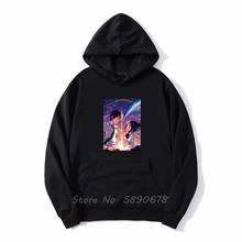 Your Name Kimi No Na Wa Vintage Hoodie Japanese Manga Hoodies Men Fleece Hooded Sweatshirt Harajuku Jacket 2024 - buy cheap