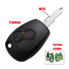 2 Button Car Remote Key  for Renault Duster Logan Fluence Clio Vivaro Master Traffic Megane Laguna  433MHz PCF7946 Chip 2024 - buy cheap