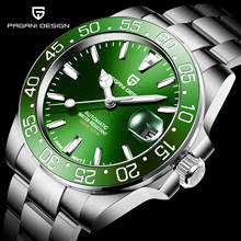PAGANI DESIGN 2020 New Men Automatic Watch Sapphire NH35 Stainless Steel Watch 100m Waterproof Men Mechanical Watch Reloj Hombre 2024 - buy cheap