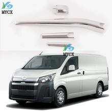 For Toyota HiAce Granvia Commuter 2019 2020 ABS Chrome Rear Window Wiper Cover Trims Windscreen Wipers Auto Decoration 2024 - buy cheap