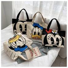 Disney mickey mouse boy girl High capacity shoulder bag women canves shopping bag cartoon shoulder bag lady handbag tote 2024 - buy cheap