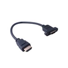 Elistoop-Cable de extensión Compatible con HDMI, 30cm, chapado en oro, macho a hembra con Panel con antena V1.4 HD 1080P para PSP HDTV 2024 - compra barato