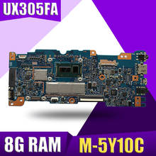 Placa base de ordenador portátil UX305FA de XinKaidi para ASUS UX305FA UX305F UX305, placa base original de prueba M-5Y10C CPU 8G RAM 2024 - compra barato