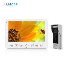 Jeatone 10 Inch Video Doorbell Home Intercom Video Door Phone with720P Monitor and Home Security Kit Waterproof Call Panel 2024 - buy cheap