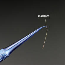 Super Fine Professional Titanium Alloy Tweezers 0.15mm Edge Precise Fingerprint Fly Line Picker Tweezers Straight Bend 2024 - buy cheap