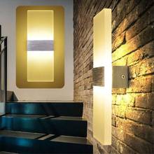 LED indoor wall lamps Acrylic art wall light Modern stair wall deco wall sconce Home Living Room Bedroom Bedside led luminaire 2024 - buy cheap