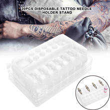 Cartucho de plástico descartável para tatuagem, suporte, agulhas, bandeja transparente dgt para microblading, agulhas de tatuagem, maquiagem de tinta, 20 peças 2024 - compre barato