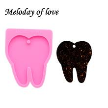 keychains moulds Shiny Tooth shape molds for keychain DIY model resin keyring decoration jewelry silicone custom mold DY0159 2024 - buy cheap