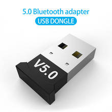 V5.0 беспроводной USB Bluetooth 5,0 адаптер Bluetooth ключ музыкальный приемник адаптер Bluetooth передатчик для рабочего стола WIN 10 2024 - купить недорого
