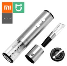 Xiaomi Mijia Circle Joy Electric Bottle Opener Stainless Steel Mini Wine Stopper Wine Decanter Aerator for Xiaomi Smart Home 2024 - buy cheap