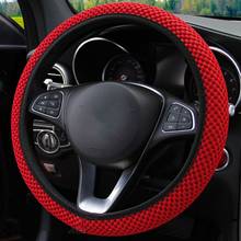 Skidproof Durable Car Steering Wheel Cover Sandwich Fabric Handmade Auto Covers Fit For Most Cars Breathability CZ 2024 - buy cheap