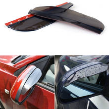 Areyourshop 2x Car Universal Black Rear View Side Mirror Flexible Sun Visor Shade Rain Shield Water Guard Car Auto Accessories 2024 - buy cheap