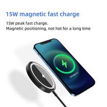 Portable Fast Charging Dock Station Practical Magnetic Suction Charger 15W Wireless Charger For IPhone Xiaomi Huawei Samsung 2024 - buy cheap