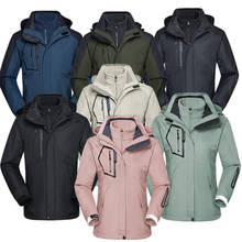 Chaqueta de senderismo con forro polar para hombre y mujer, Parka térmica a prueba de viento, impermeable, rompevientos, abrigo de montañismo, Invierno 2024 - compra barato