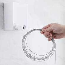 4.2M Length Indoor Invisible Clothesline Retractable Laundry Wall Hanging Stretch Washing Clothes Line 2024 - buy cheap