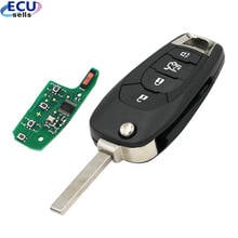 Chave remota com 4 botões para chevrolet 433mhz, chip pcf7941chip 2014-2017 2024 - compre barato