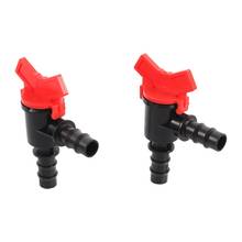 Tubo de Control de agua de 16mm, válvula en forma de L, conectores de parada de agua para invernadero, riego por goteo, jardinería 2024 - compra barato