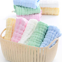 Muslin 6 layers pure cotton soft baby bath towel baby wash towel handkerchief bathing breastfeeding wash towel wipes p-cloth 2024 - buy cheap
