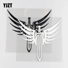 YJZT 18CM*17.5CM Creative Weapon Sword Vinyl Decal Pattern Decoration Car Sticker 1A-0259 2024 - buy cheap