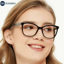 BLUEMOKY-gafas de lectura de gran tamaño para mujer, lentes ópticas de ordenador con bloqueo de luz azul, lentes para presbicia, diopta 2024 - compra barato