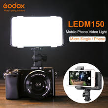Godox-panel de luz LED de vídeo para teléfono móvil, panel brillante con batería integrada, batería recargable (carga de energía USB), LEDM150 5600K 2024 - compra barato
