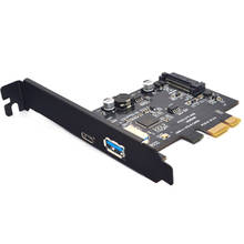 USB 3.1 Type C PCIe Expansion Card PCI-E to USB3.1 GEN 2 10Gbps USB Type-C + USB3.0 Type a Riser Card 2024 - buy cheap