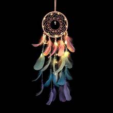 Dream catcher Led Handmade Dreamcatcher Feathers Night Light dream catchers Wall Hanging Home Room decoration 2024 - buy cheap