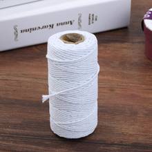 Natural Soft Cotton Twisted Cord Rope Craft Macrame Artisan String DIY Handmade Tying Thread Cord Rope 2mm Diameter 2024 - buy cheap