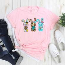 Easter Kid Day Happy Color printing Shirt Fashion Casual 100%Cotton Round Neck Female Short Sleeve Top Tees Streetwear gift goth 2024 - buy cheap