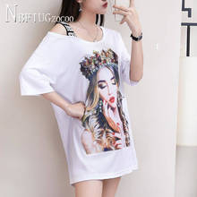 2020 Expose Shoulder Short Sleeve Women T Shirt Korean Sexy Plus Size Female Tee Shirts 2024 - buy cheap