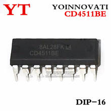 25pcs/lots  CD4511BE CD4511 4511 7-SEG LED DECOD/DRVR 16-DIP IC Best quality 2024 - buy cheap