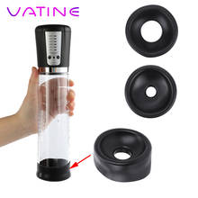 VATINE Silicone Penis Pump Ring Sleeve Penis Erection Penis Extender Trainer Accessories Enlarger Exerciser Sex Toys For Men 2024 - buy cheap