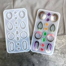 Crystal Epoxy Resin Mold Earrings Pendant Jewelry Crafts Casting Silicone Mould 2024 - buy cheap