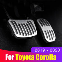 Car Accelerator Brake Pedal Footrest Pedal Plate Cover Non-Drilling Interior Refit for toyota corolla 2019-2020 Accessories 2024 - buy cheap