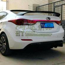For Hyundai Elantra 2012 2013 2014 2015 Car Styling FRP+ Carbon Fiber Rear Spoiler Wing Tail Trunk Lid Cover Auto Decoration 2024 - buy cheap
