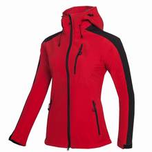 Jaqueta feminina revestida de lã macia, casaco acos à prova de vento respirável acolchoado para caminhada montanha 2024 - compre barato