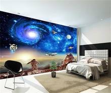 Diantu-papel tapiz con foto 3d, tamaño personalizado, para sala de estar, dormitorio, mural, astronauta, Galaxia, pintura 3d, sofá, TV, fondo 2024 - compra barato