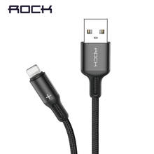 ROCK USB Cable For iPhone Xs Max Xr X 8 7 6 6s 5 5s iPad 2.4A Fast Charging Charger Mobile Phone Cable for Lighting Wire Cord 1m 2024 - buy cheap