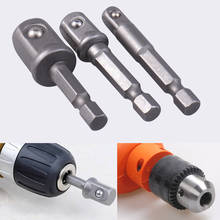 3 pçs/set 1/4 3/8 1/2hex power drill bit driver soquete bits conjunto adaptador chave manga barra de extensão para elétrica chave de fenda bits 2024 - compre barato