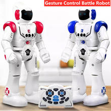 Remote Control Intelligent Smart Battle Robot Can Program Singing Dance Gesture Sensor Walking Battle Mechanical Police Robots 2024 - buy cheap