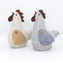 Doll Toy Lifelike Decorative Imitation Linen Rooster Cock Stuffed Doll Decoration for Bedroom Cute Dolls Rooster Chicken Plush 2024 - buy cheap