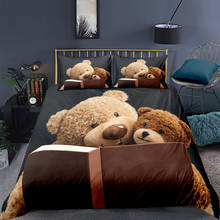 Toy Teddy Bears Bedding Set Kids Cute Fashion 3d Duvet Cover Set Comforter Bed Linen Twin Queen King Single Size Dropshipping 2024 - buy cheap