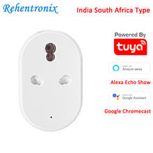 REHENTRONIX Новинка Индия Южная Африка смарт-розетка 16A Мощность мониторинг работает с Amazon Alexa Google Home голосовое Управление распределительного вала Набор инструментов 2024 - купить недорого