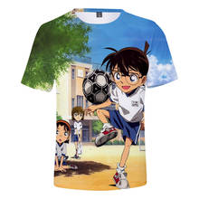 Camiseta de Detective Conan 3D para hombre y mujer, camisa de manga corta con estampado 3D de Detective Conan, camisetas guays de verano 2024 - compra barato
