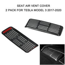 2 Pcs Car Seat Air Vent Cover Air Flow Vent Grille Protection 2 Pack for Tesla Model 3 2017-2020 Car Accessories auto styling 2024 - buy cheap