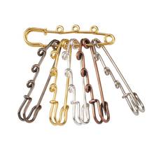 50pcs Iron Brooch Findings Safety Pin Kilt Pin for DIY Brooch Making Kilt Needles Jewelry Making Acessories Supplies 52x15mm 2024 - buy cheap