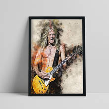 Doug aldrich guitarrista poster, américa hard rock os mortos margaridas fãs da banda recolher impressões de arte, figura vintage retrato decoração 2024 - compre barato