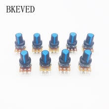 9PCS(1pcs*9 Value) Potentiometer WH148+15mm Shaft With Nuts And Potentiometer Button Cap for 1K 2K 5K 10K 20K 50K 100K 500K 1M 2024 - buy cheap