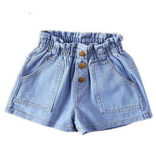 100-160 Cm Summer Girls Fashion Jeans Shorts Baby Kids Children Denim Shorts 2024 - buy cheap
